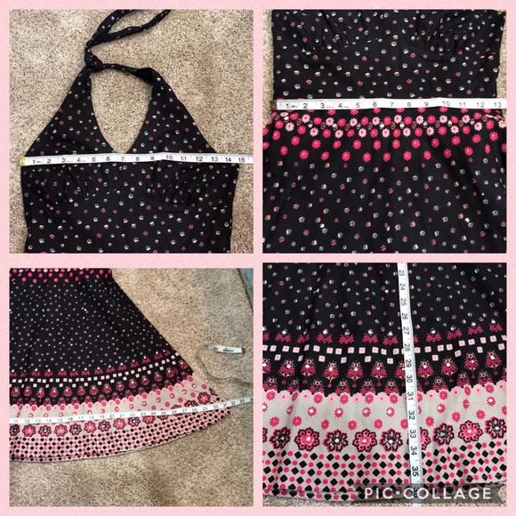 Embellished dress, pink dress. Floral dress size Small embellished flowers pink - Picture 8 of 11